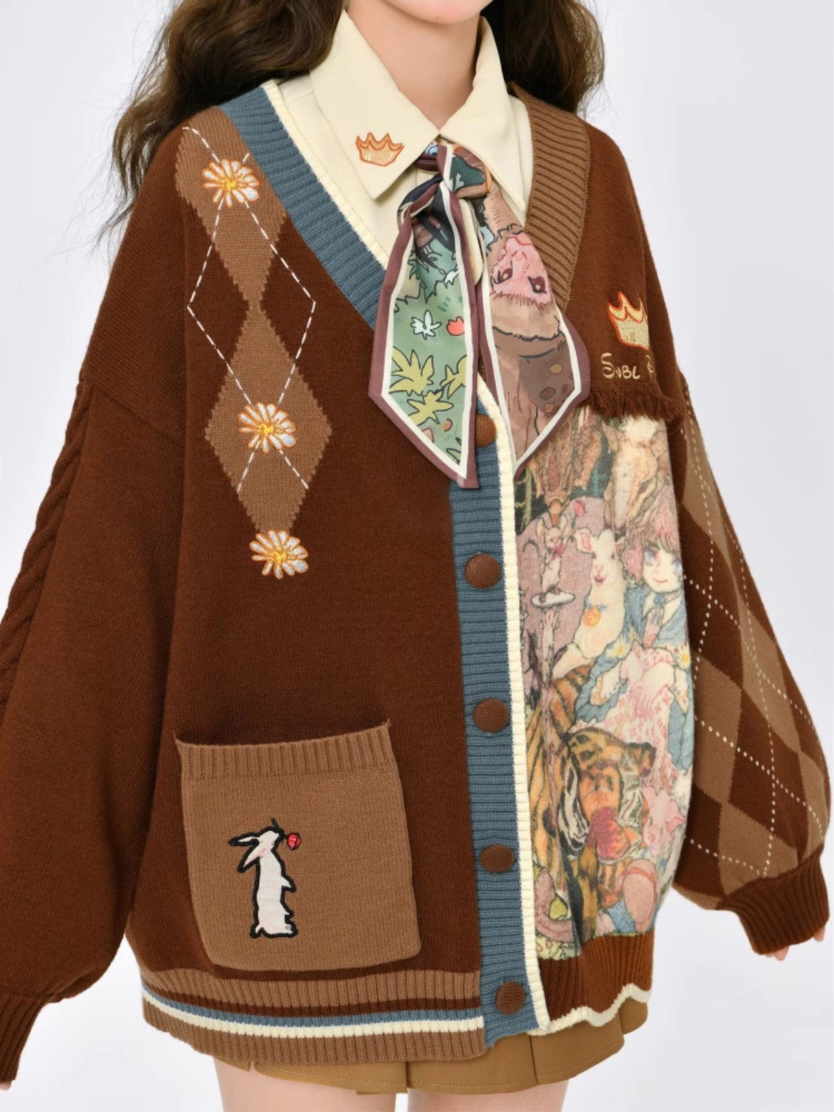 Forest Prince Vintage Knit Cardigan-ntbhshop