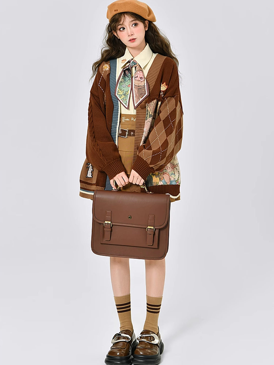 Cinnamon Study Maillard Skirt-ntbhshop