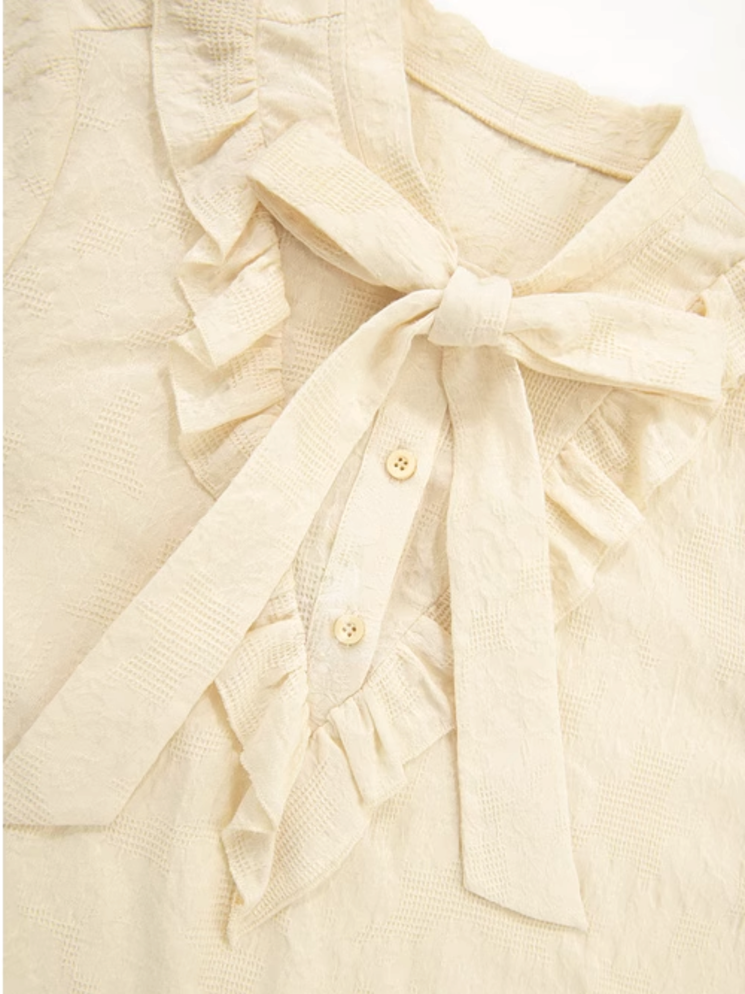 Forest Tale French Style Bow Doll Collar Blouse-ntbhshop