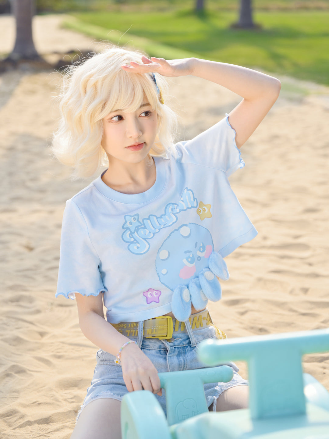 Cute Octopus Crop Top-Sets-ntbhshop