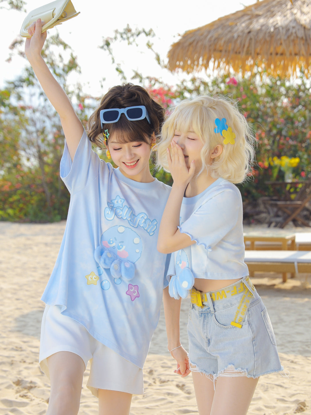 Cute Octopus Short Sleeve Tee-Tops-ntbhshop