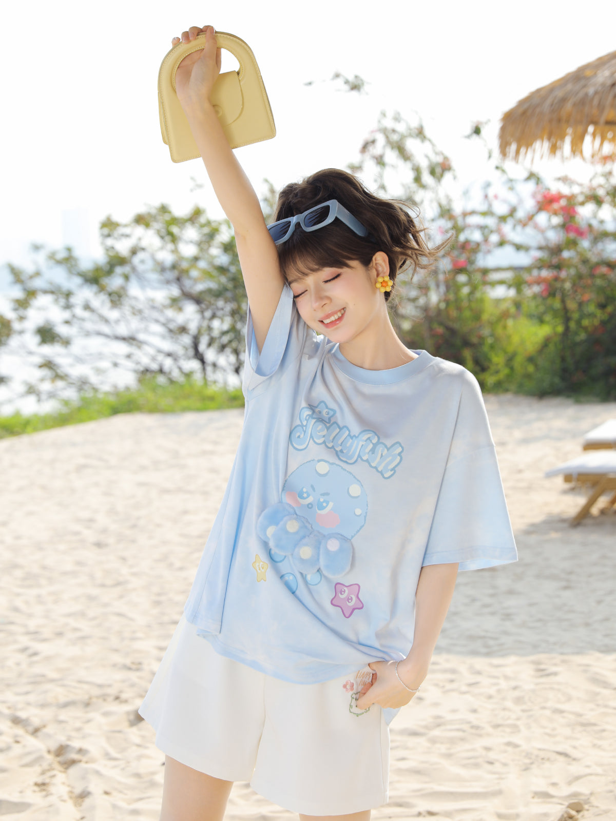 Cute Octopus Short Sleeve Tee-Tops-ntbhshop