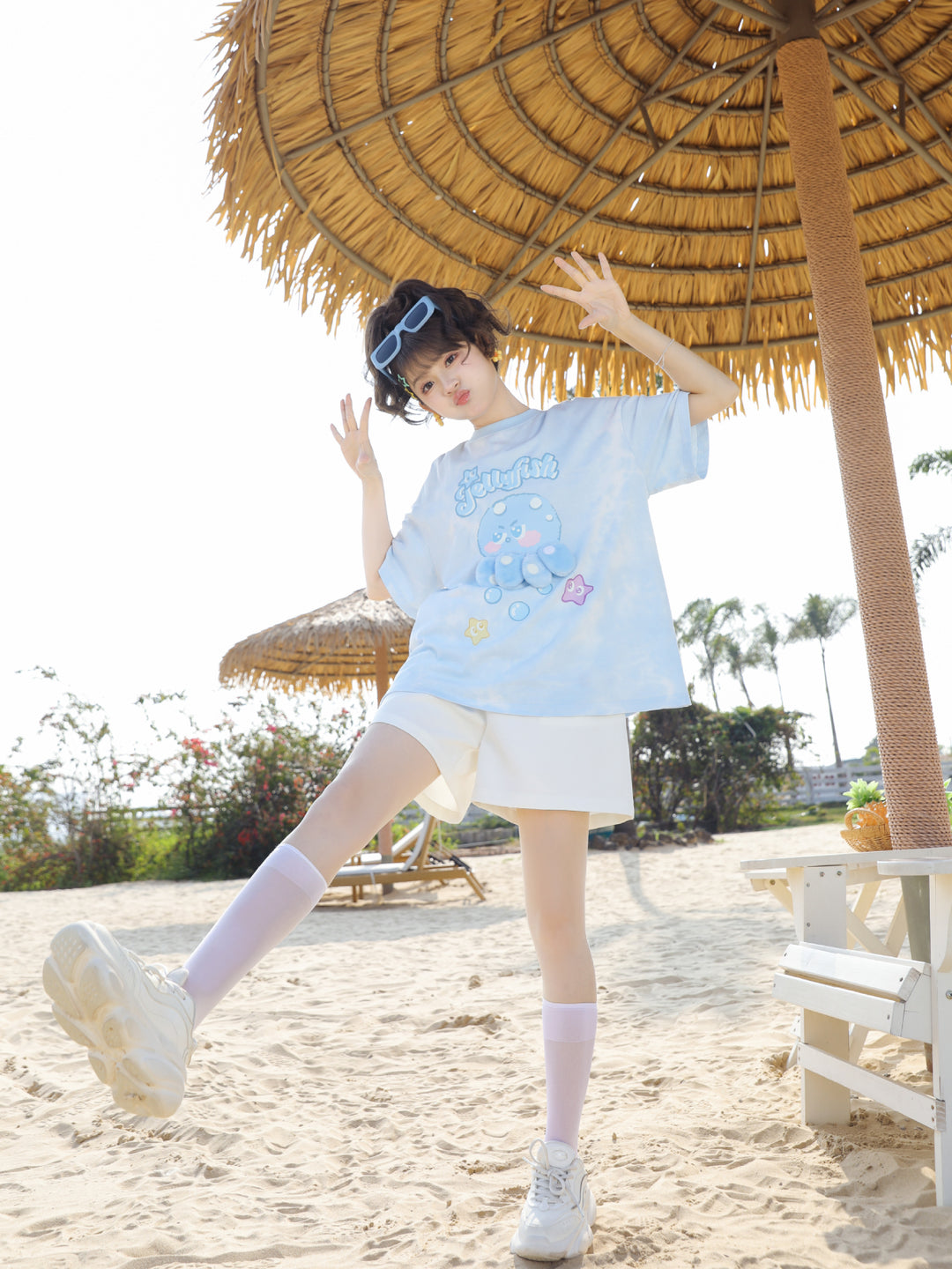 Cute Octopus Short Sleeve Tee-Tops-ntbhshop