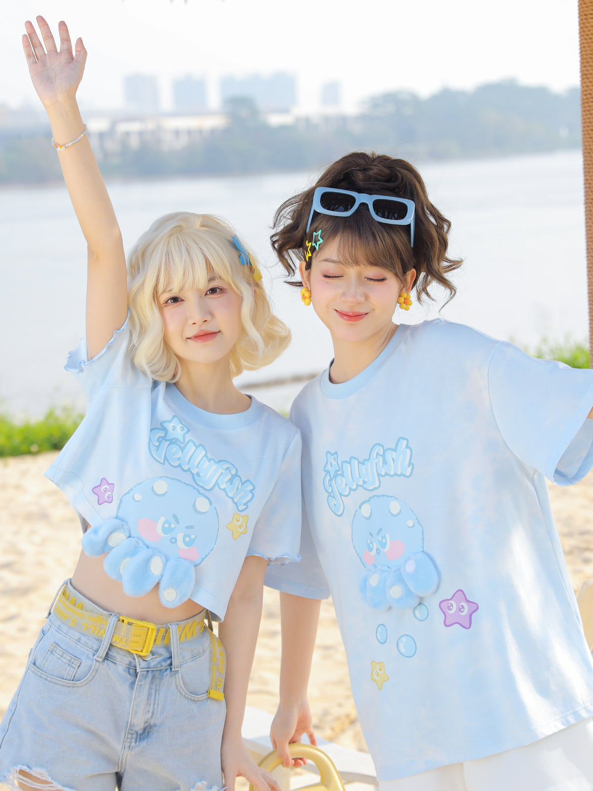 Cute Octopus Short Sleeve Tee-Tops-ntbhshop