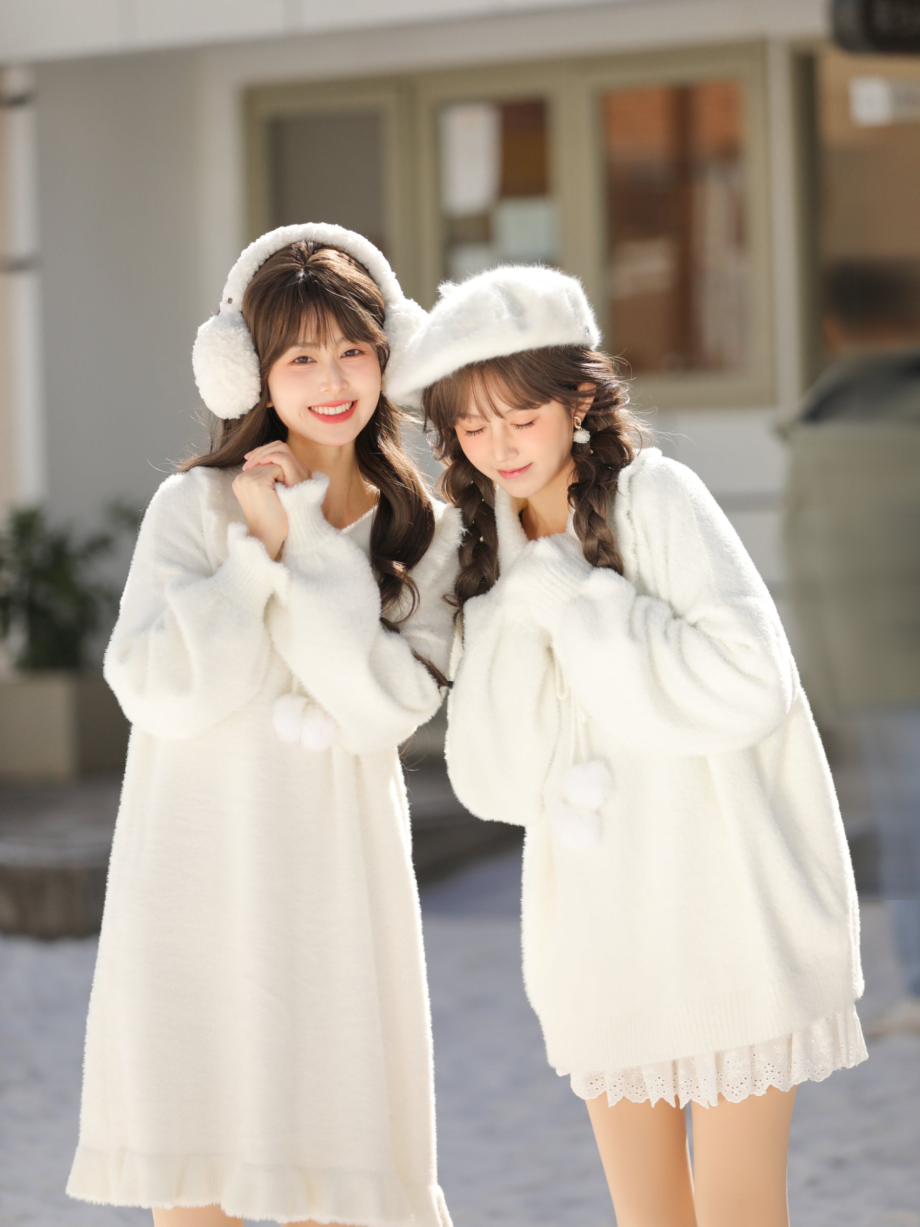 The First Snow Knit Dress-Sets-ntbhshop