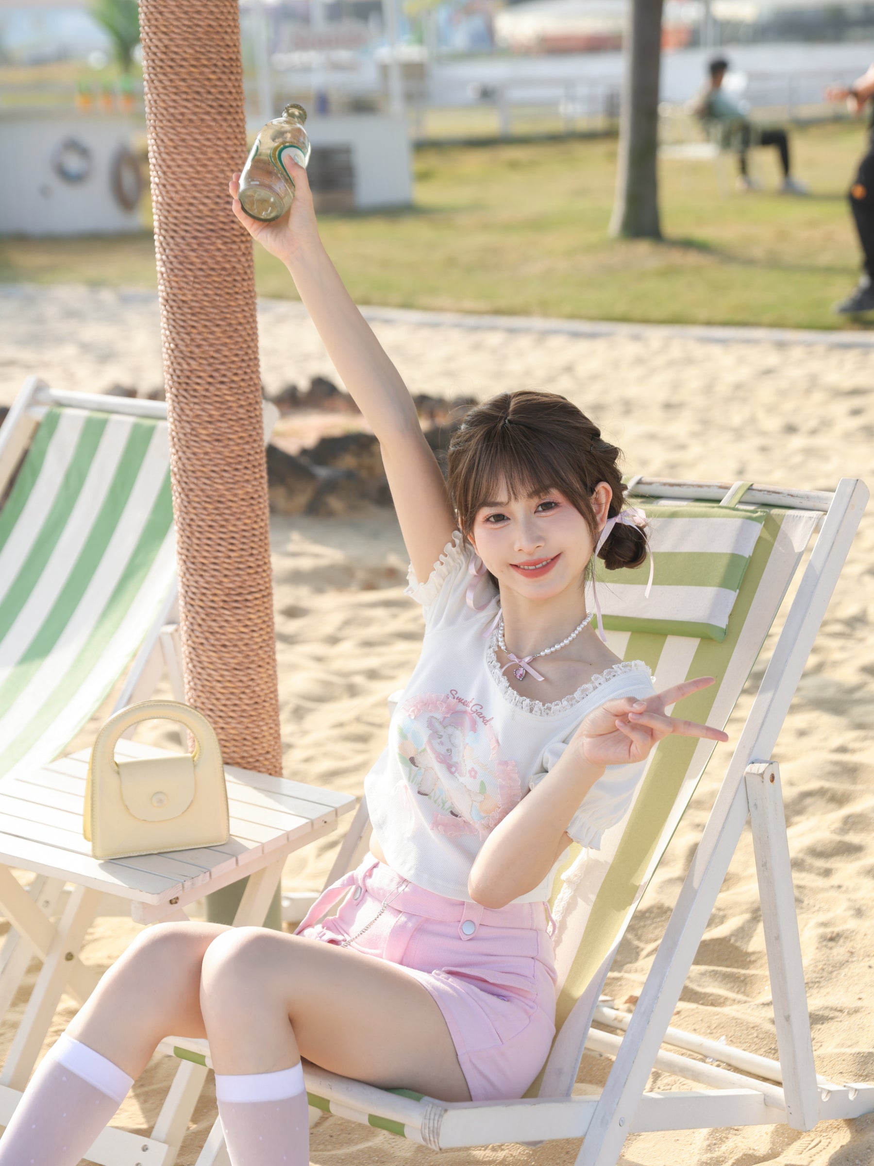 Sweet Garden Toffee Lamb Soft Girl Crop Top-ntbhshop