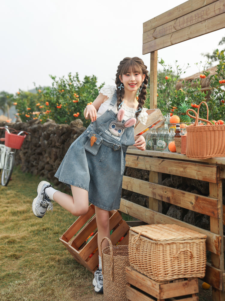 Zootopia Judy Ruffle Sleeve Slim Fit Top-ntbhshop