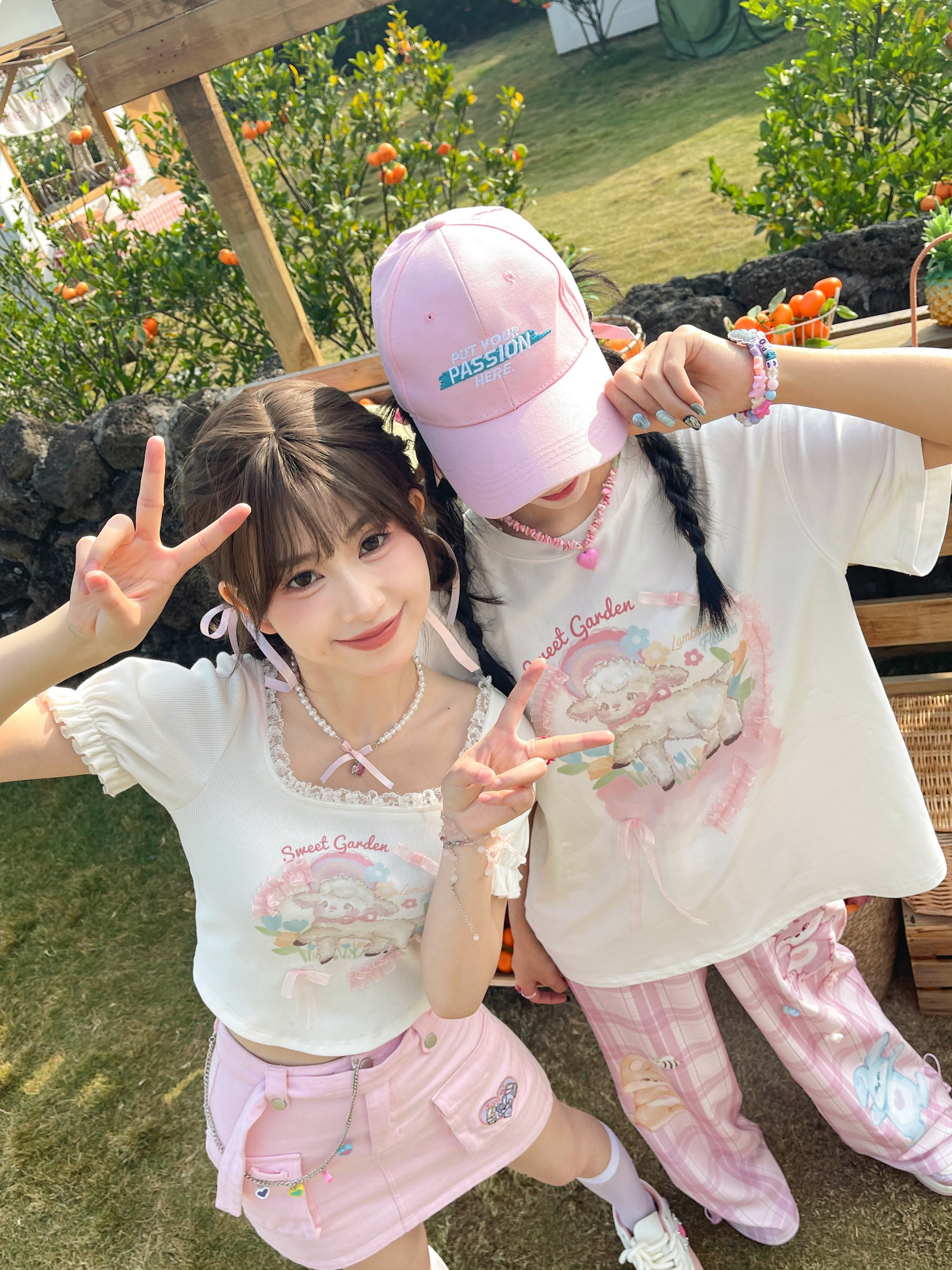 Sweet Garden Toffee Lamb Soft Girl Crop Top-ntbhshop