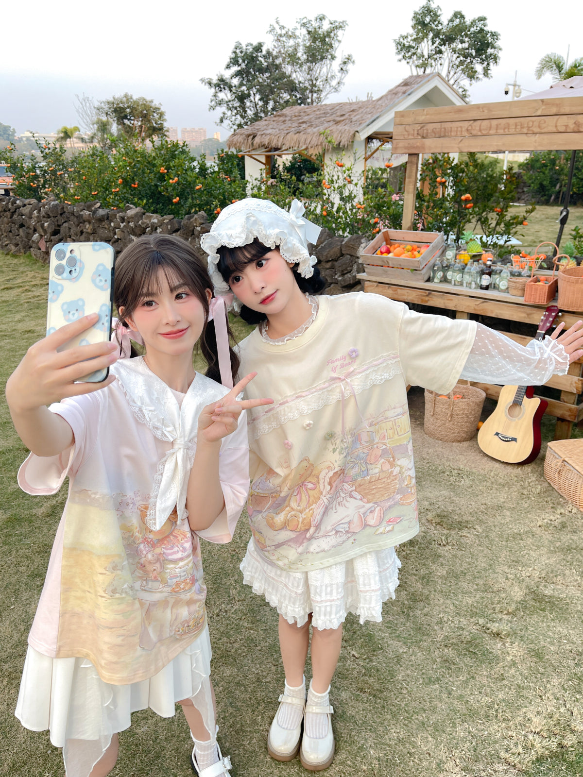 Dainty Dots Sweet Long-Sleeved High Neck Mesh Top-ntbhshop