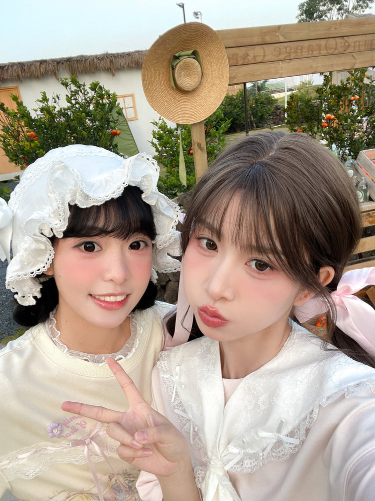 Dainty Dots Sweet Long-Sleeved High Neck Mesh Top-ntbhshop