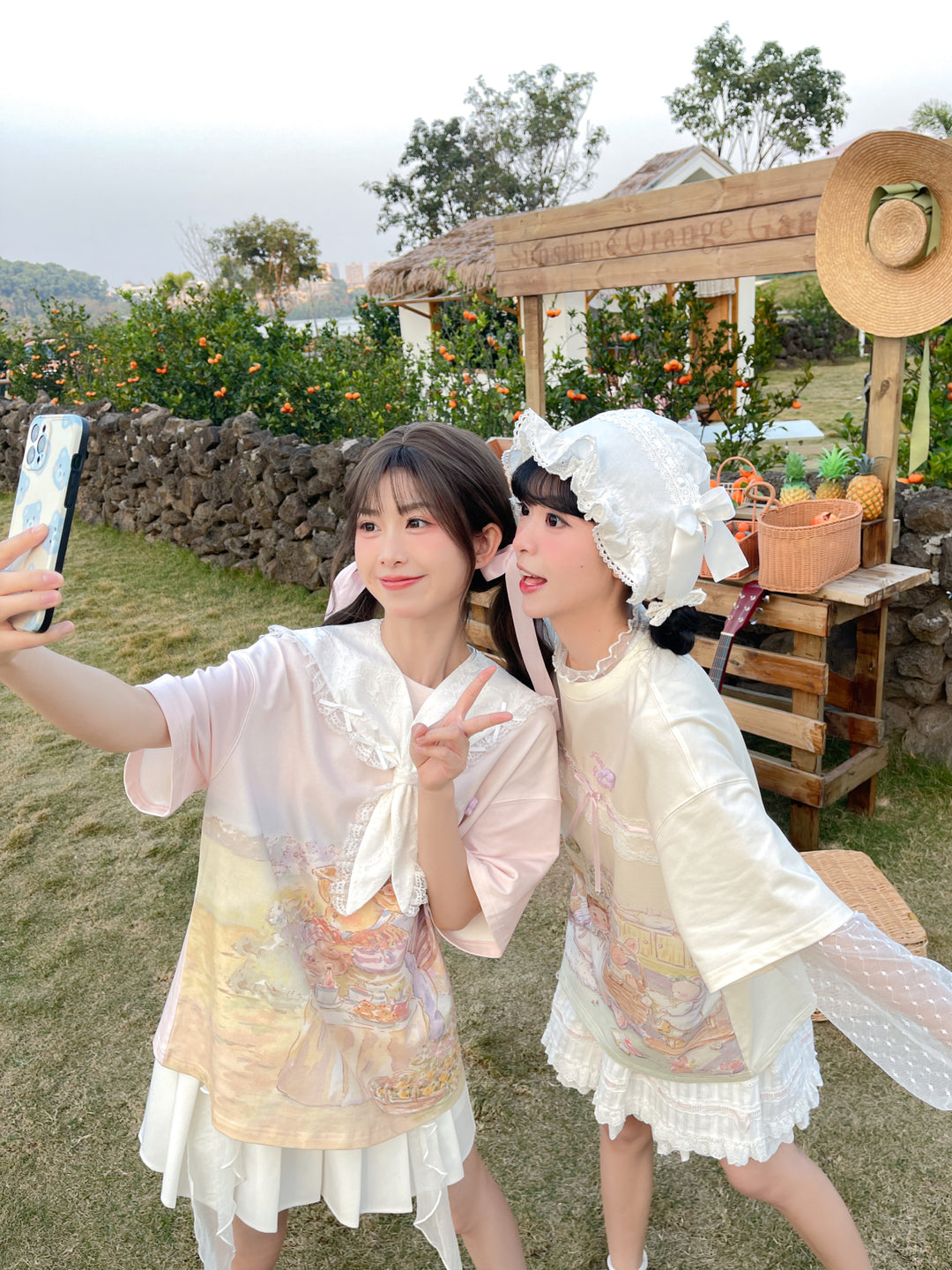 Dainty Dots Sweet Long-Sleeved High Neck Mesh Top-ntbhshop