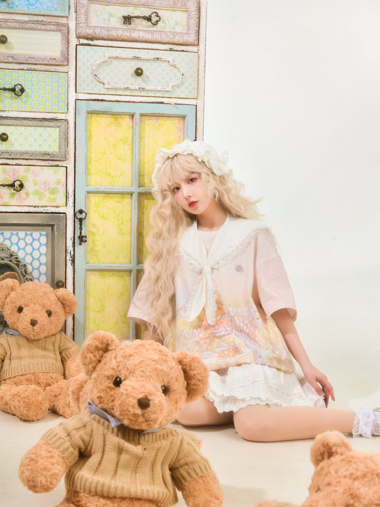 Dollhouse Sweet Collar Lace Scarf-ntbhshop