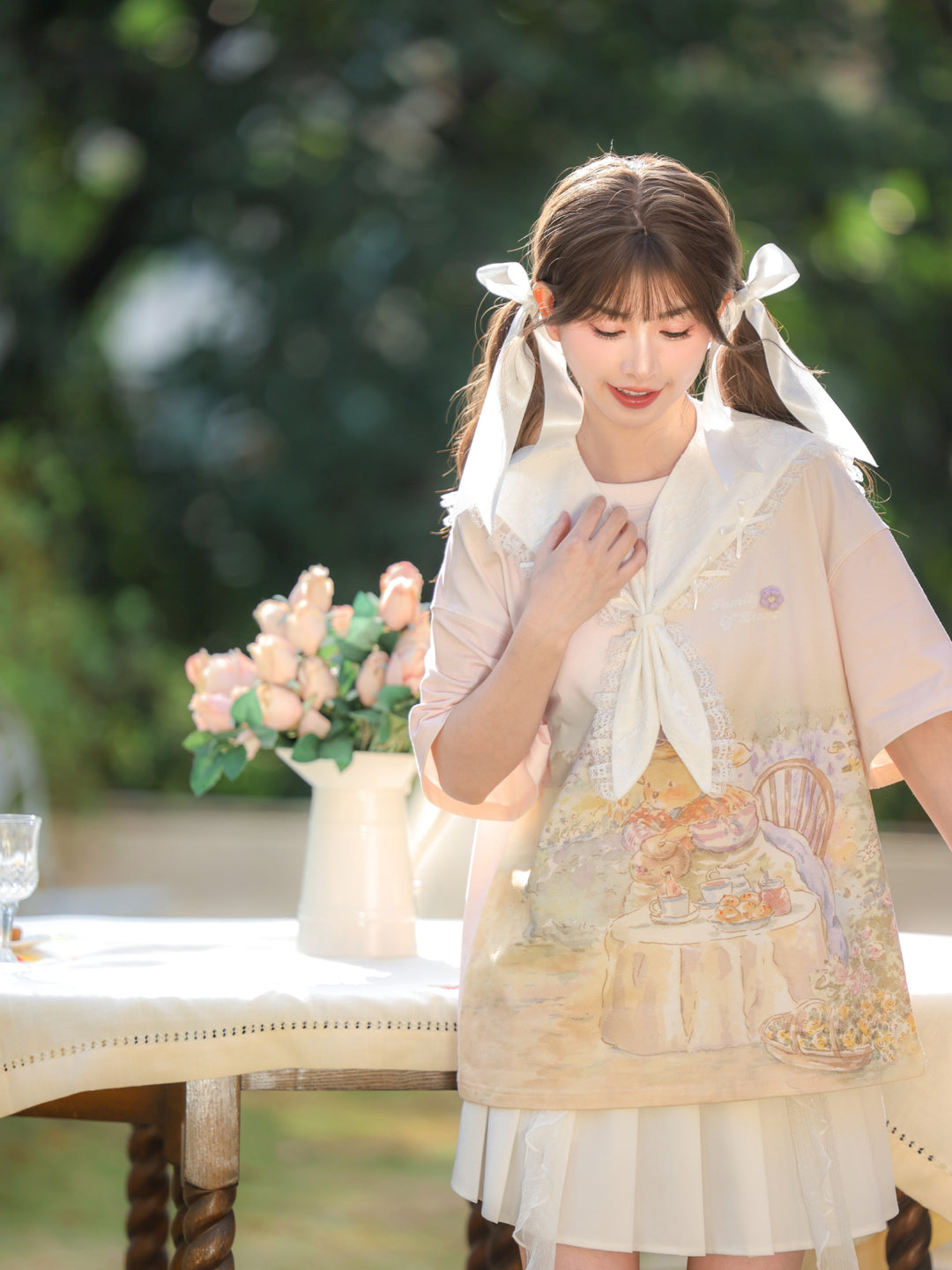 Dollhouse Sweet Collar Lace Scarf-ntbhshop