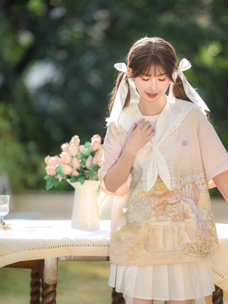 Dollhouse Sweet Collar Lace Scarf-ntbhshop