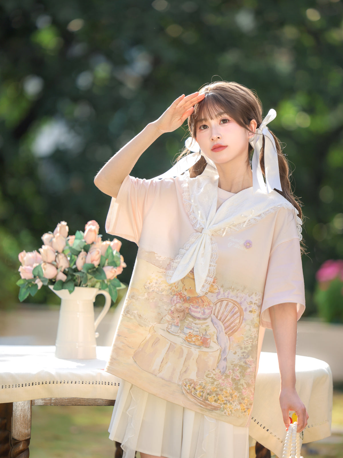 Dollhouse Sweet Collar Lace Scarf-ntbhshop