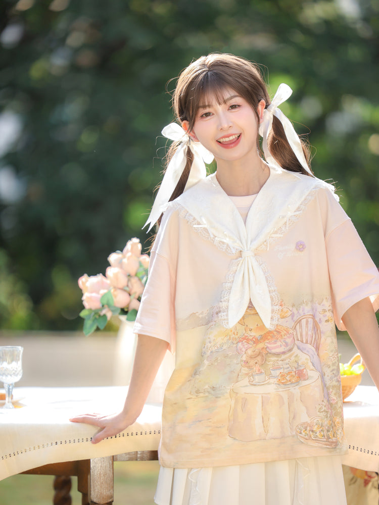 Dollhouse Sweet Collar Lace Scarf-ntbhshop