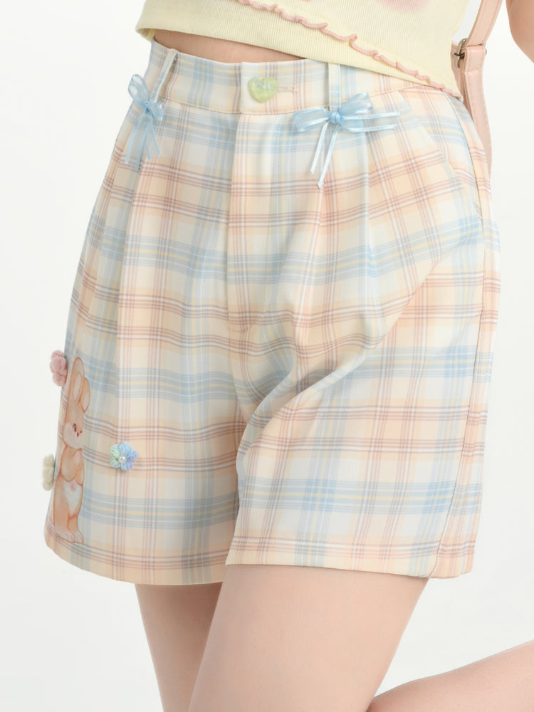 Lovely Bunny Pleated Shorts-Sets-ntbhshop