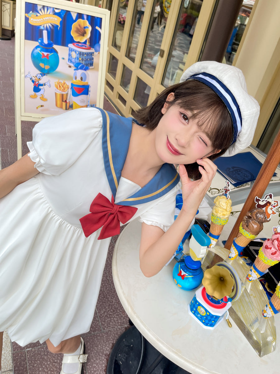 Princess Sailor Collar Bud Dress-ntbhshop