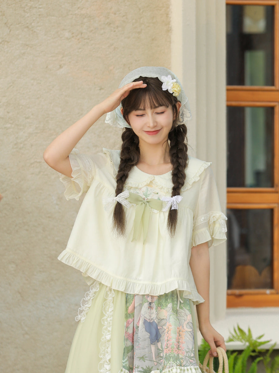 Forest Prince Pastoral Chiffon Blouse-ntbhshop