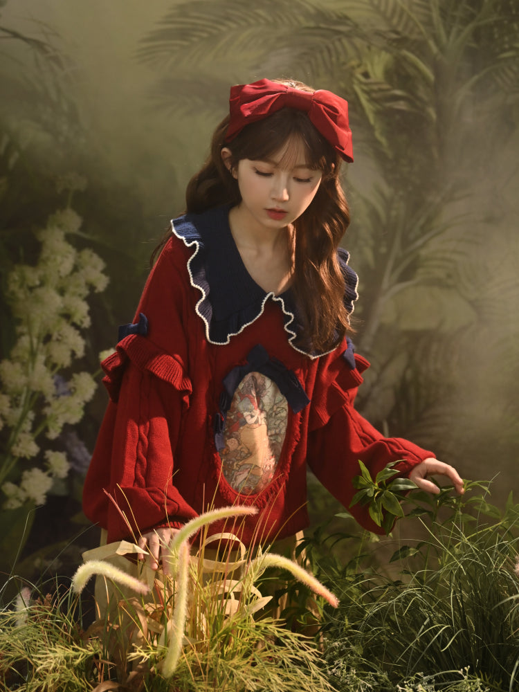 Dreamspell Snow White Knit Sweaters-ntbhshop