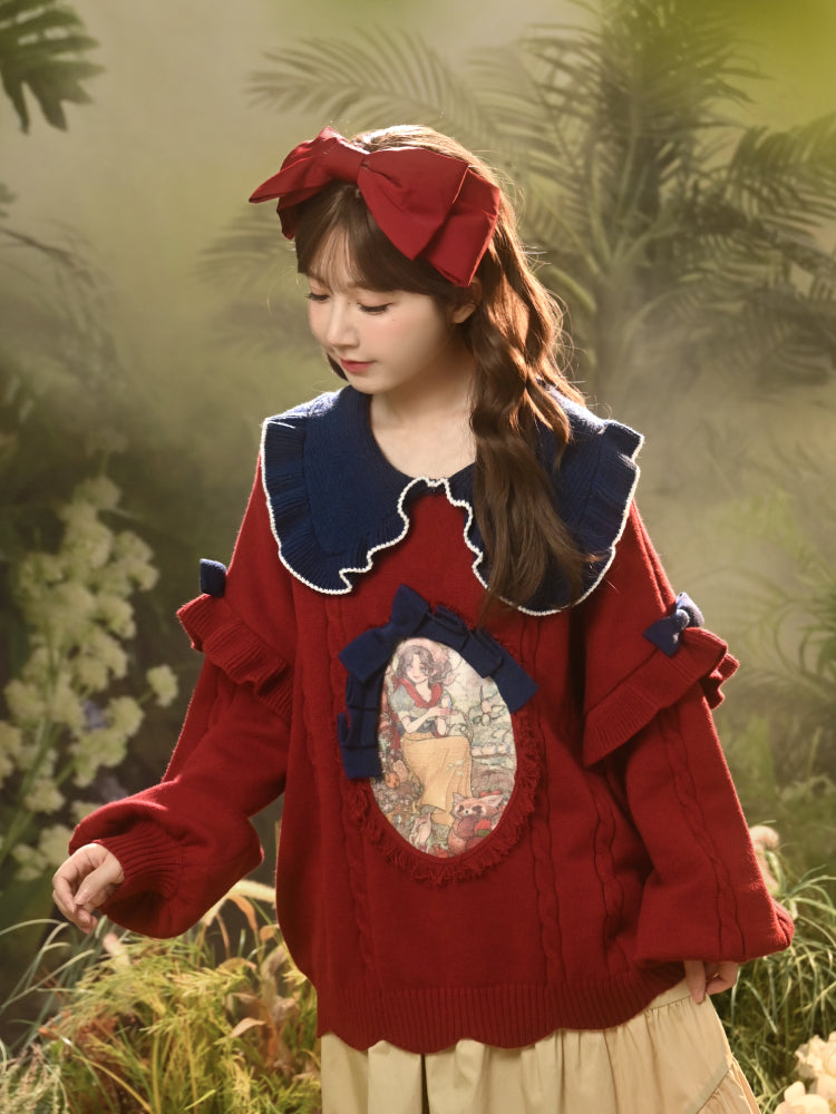Dreamspell Snow White Knit Sweaters-ntbhshop