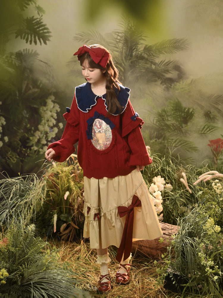 Dreamspell Snow White Knit Sweaters-ntbhshop