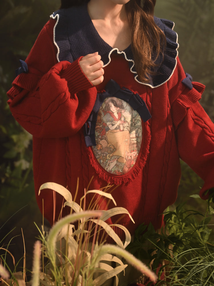 Dreamspell Snow White Knit Sweaters-ntbhshop