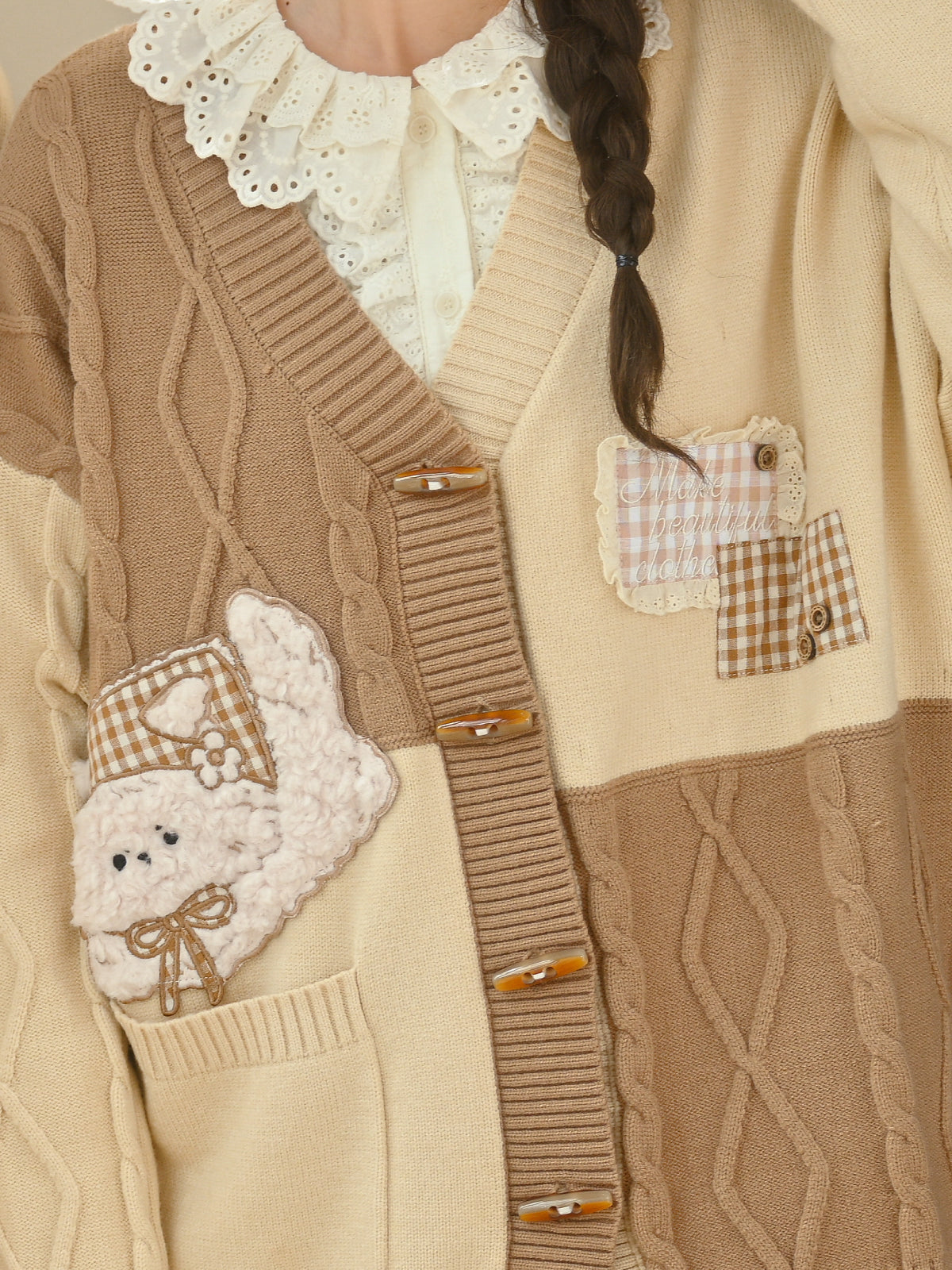 Meadow Puppy Knit Cardigan-ntbhshop