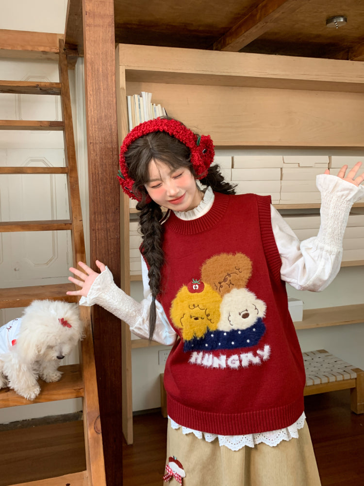 Puppy Picnic Hunger Knit Sweaters-ntbhshop