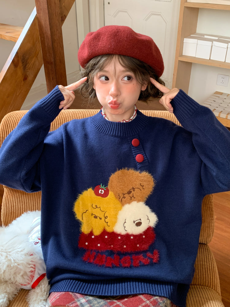 Puppy Picnic Hunger Knit Sweaters-ntbhshop