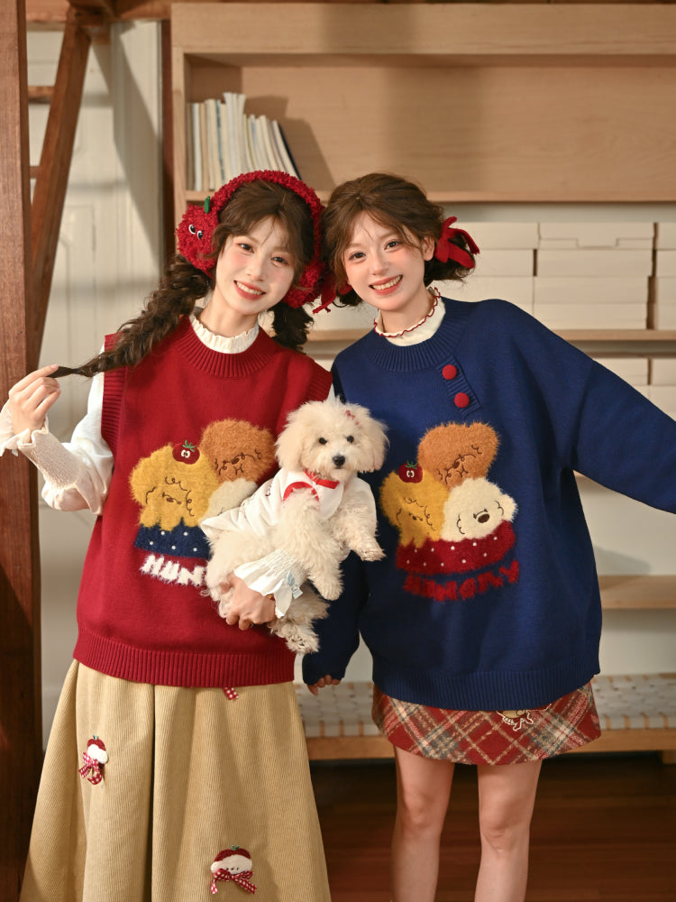 Puppy Picnic Hunger Knit Sweaters-ntbhshop