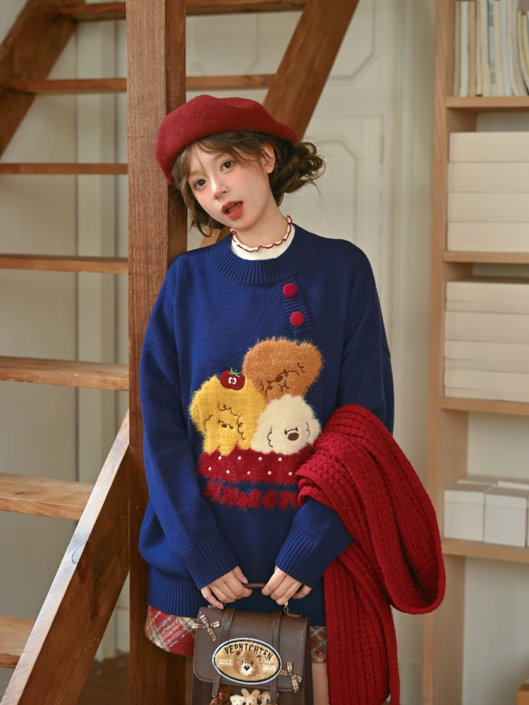 Puppy Picnic Hunger Knit Sweaters-ntbhshop