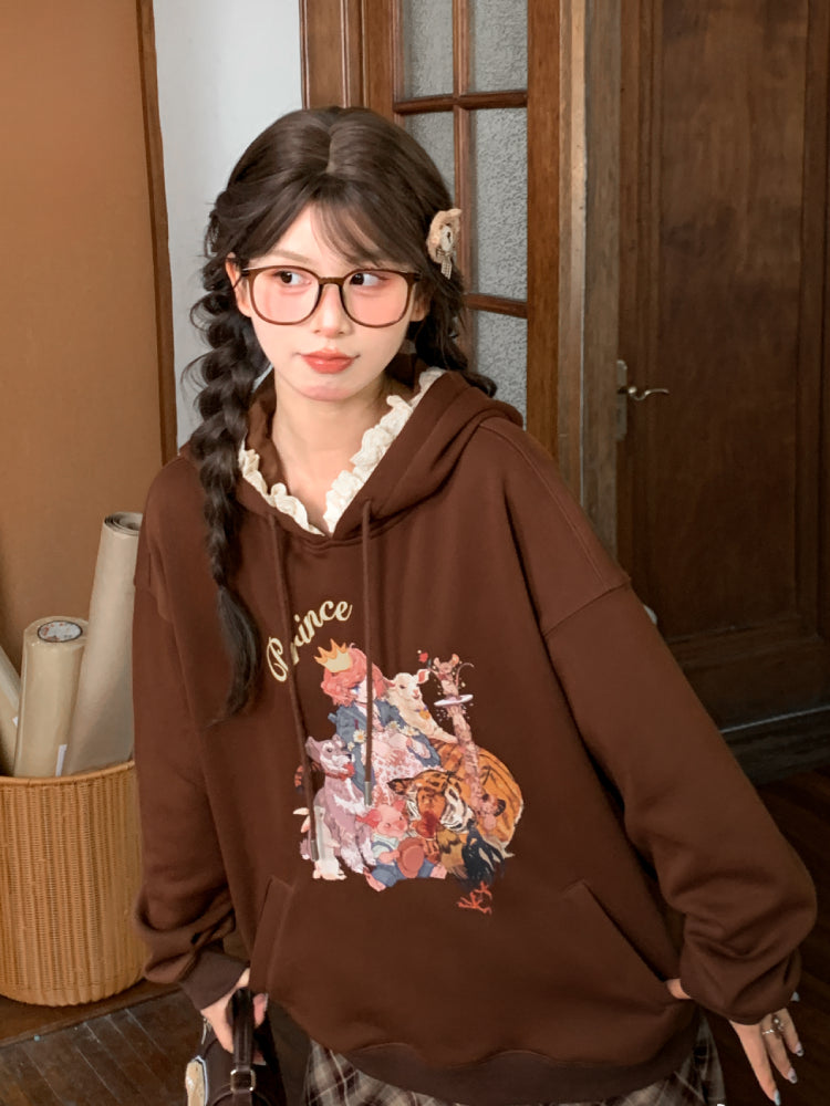 Forest Prince Lace Hoodie-ntbhshop