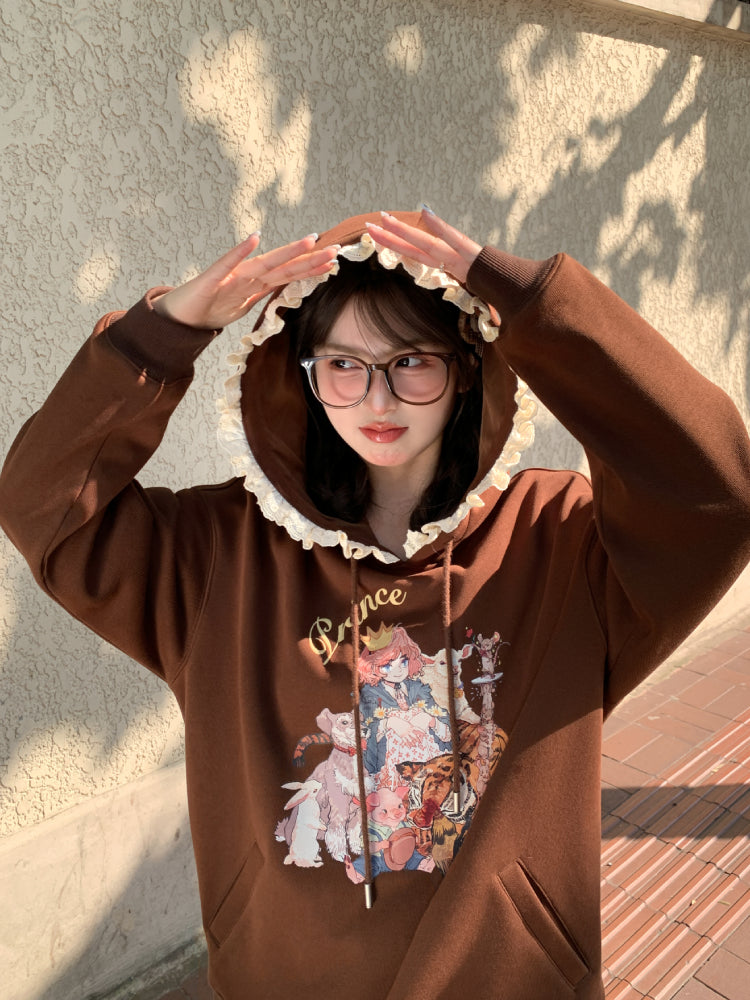 Forest Prince Lace Hoodie-ntbhshop