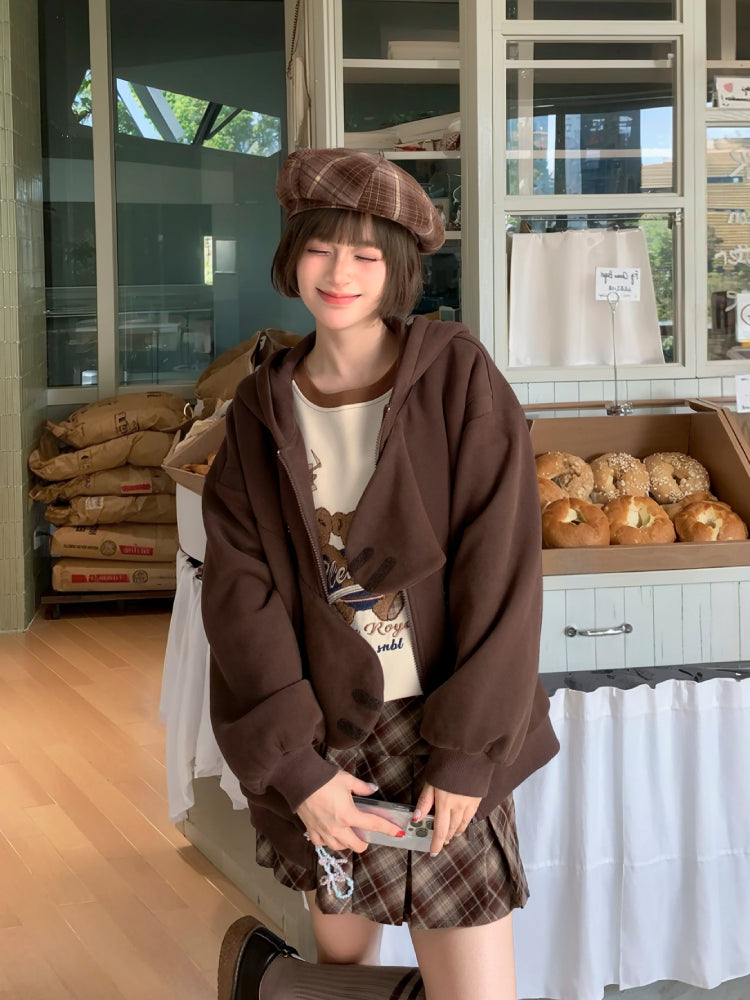 Cocoa Bear Hug Hoodie-ntbhshop