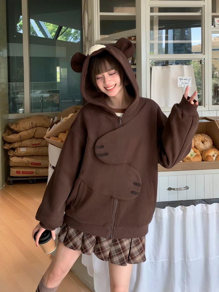 Cocoa Bear Hug Hoodie-ntbhshop