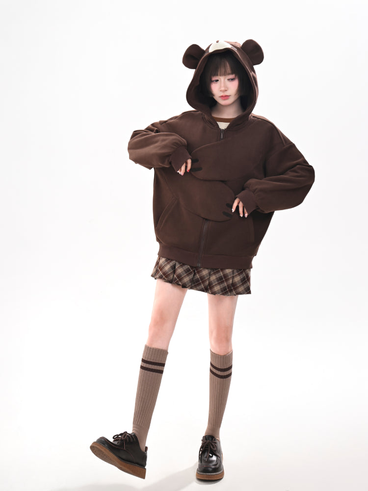 Cocoa Bear Hug Hoodie-ntbhshop