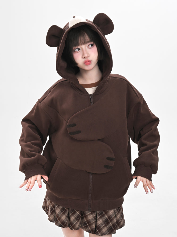 Cocoa Bear Hug Hoodie-ntbhshop