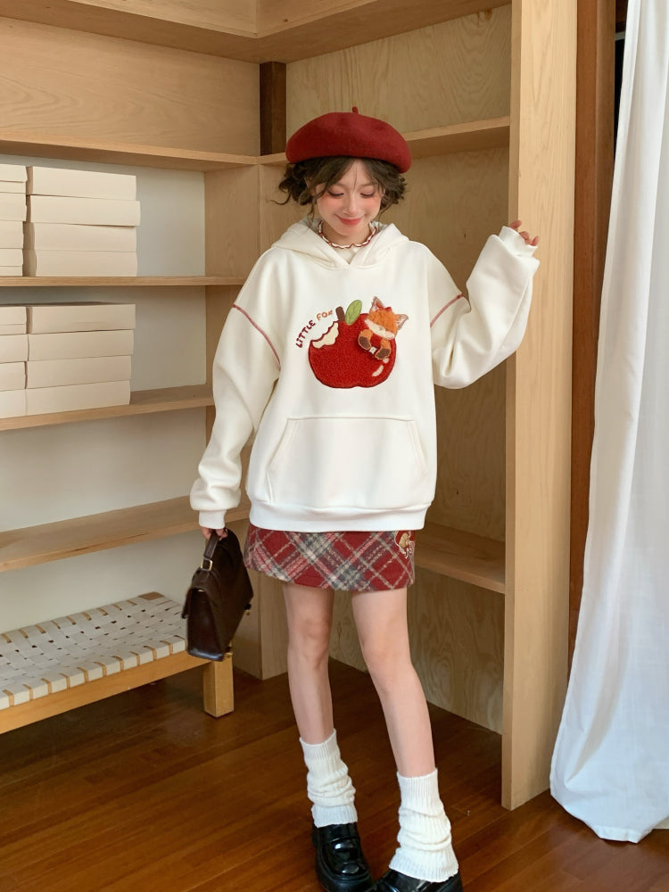 Little Fox Apple Sweatshirt & Hoodie-ntbhshop