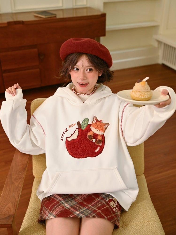 Little Fox Apple Sweatshirt & Hoodie-ntbhshop
