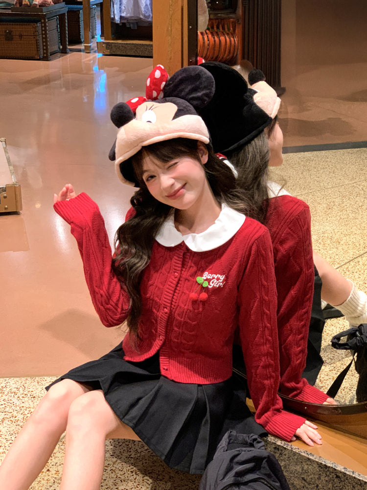 Berry Girl Knit Cardigans-ntbhshop