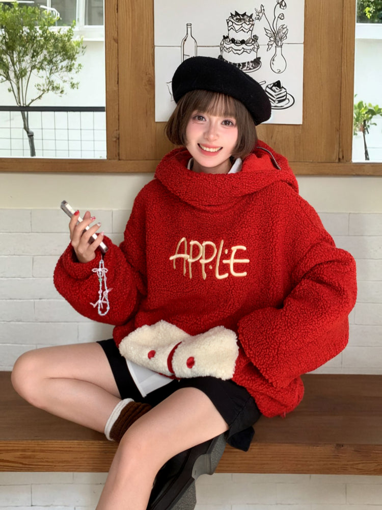 Applecore Red Monster Hoodie-ntbhshop