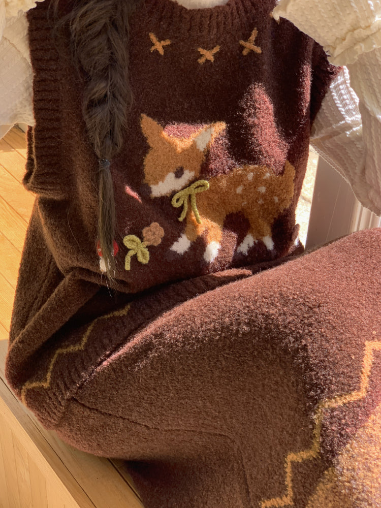 Dear Bambi Cinnamon Vest & Skirt-ntbhshop