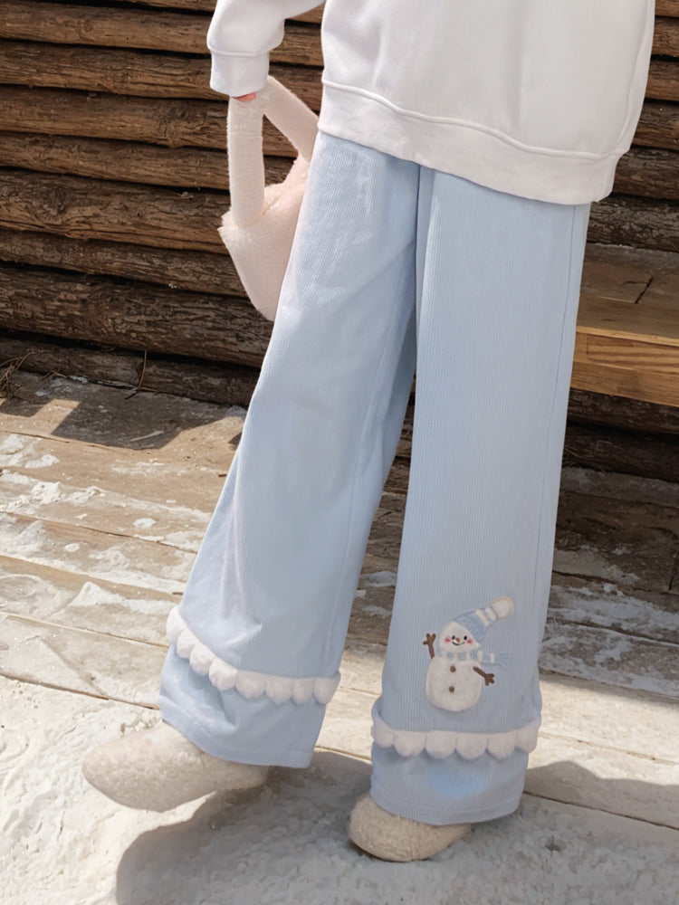 Snowman Dream Cotton Lounge Pants-ntbhshop