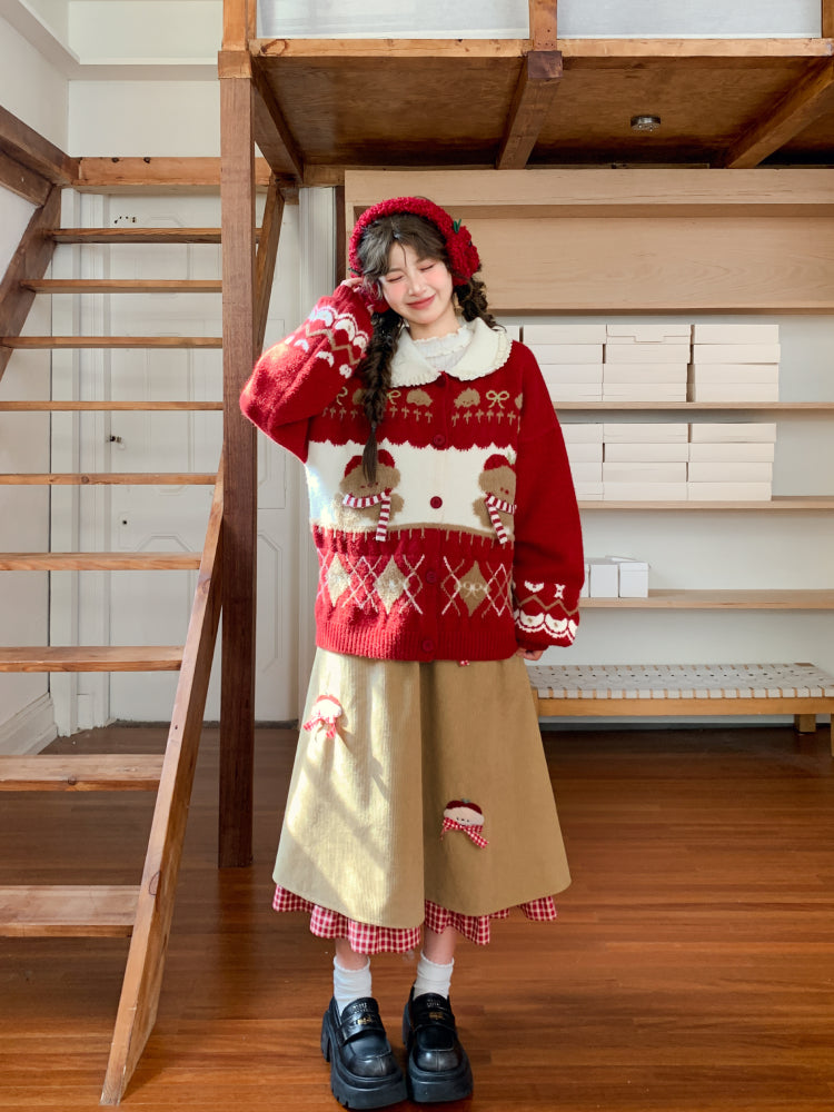 Cinnamon Orchard Corduroy Skirt-ntbhshop