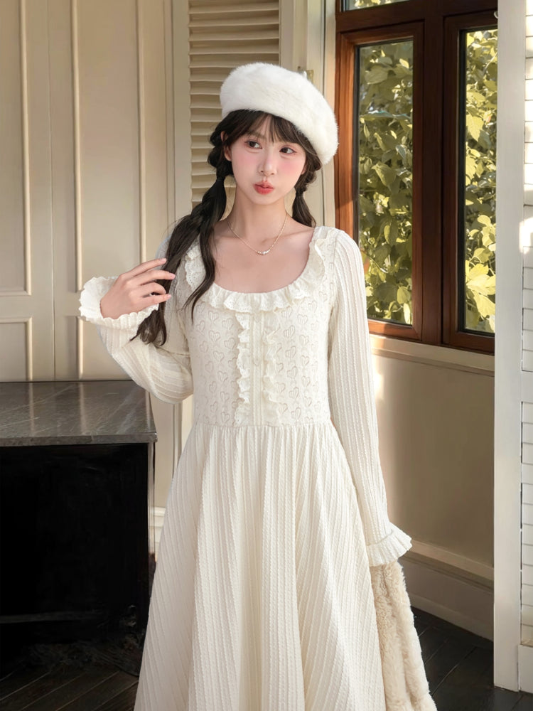 Poetic Lace Winter Base Dress-ntbhshop