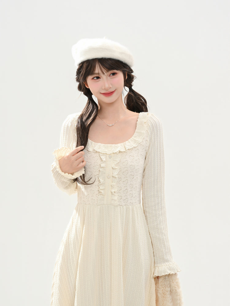 Poetic Lace Winter Base Dress