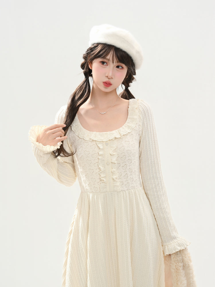 Poetic Lace Winter Base Dress-ntbhshop