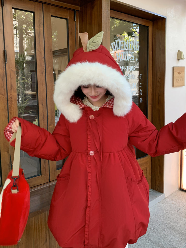 Apple Snow Puffer Coat-ntbhshop