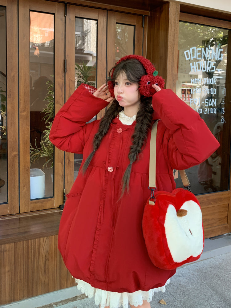 Apple Snow Puffer Coat-ntbhshop